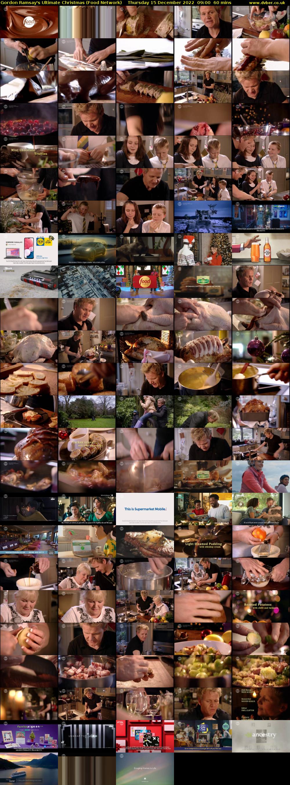 Gordon Ramsay's Ultimate Christmas (Food Network) Thursday 15 December 2022 09:00 - 10:00