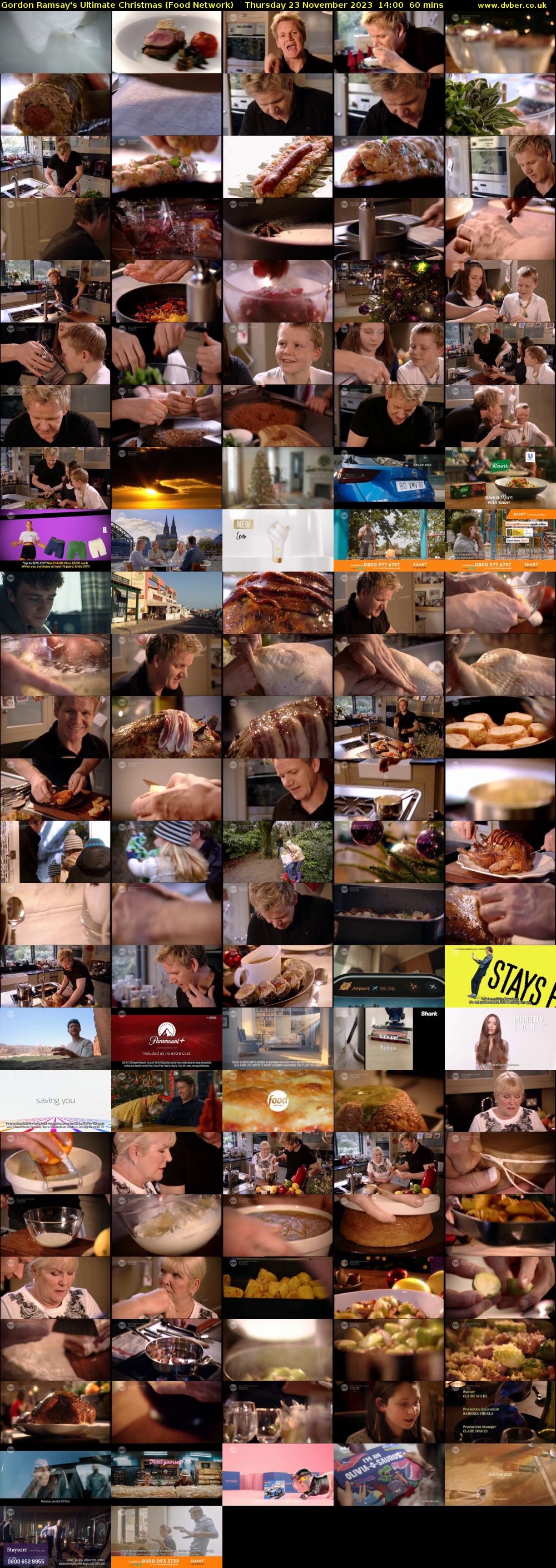 Gordon Ramsay's Ultimate Christmas (Food Network) Thursday 23 November 2023 14:00 - 15:00