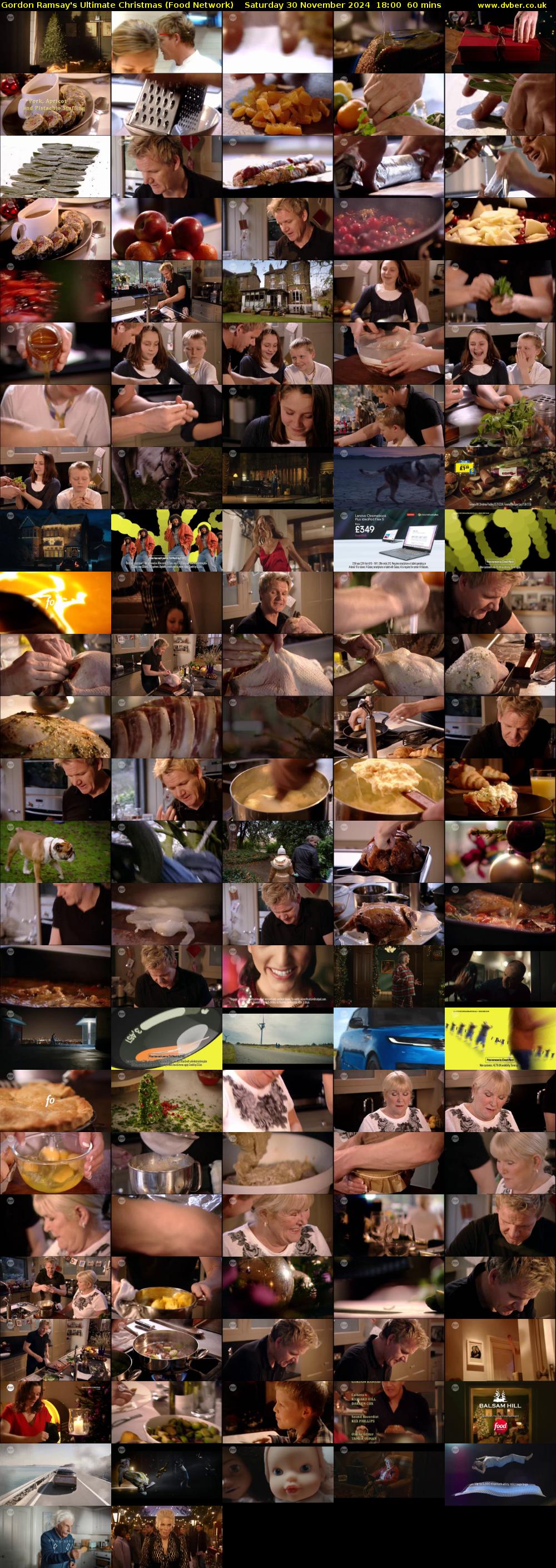 Gordon Ramsay's Ultimate Christmas (Food Network) Saturday 30 November 2024 18:00 - 19:00