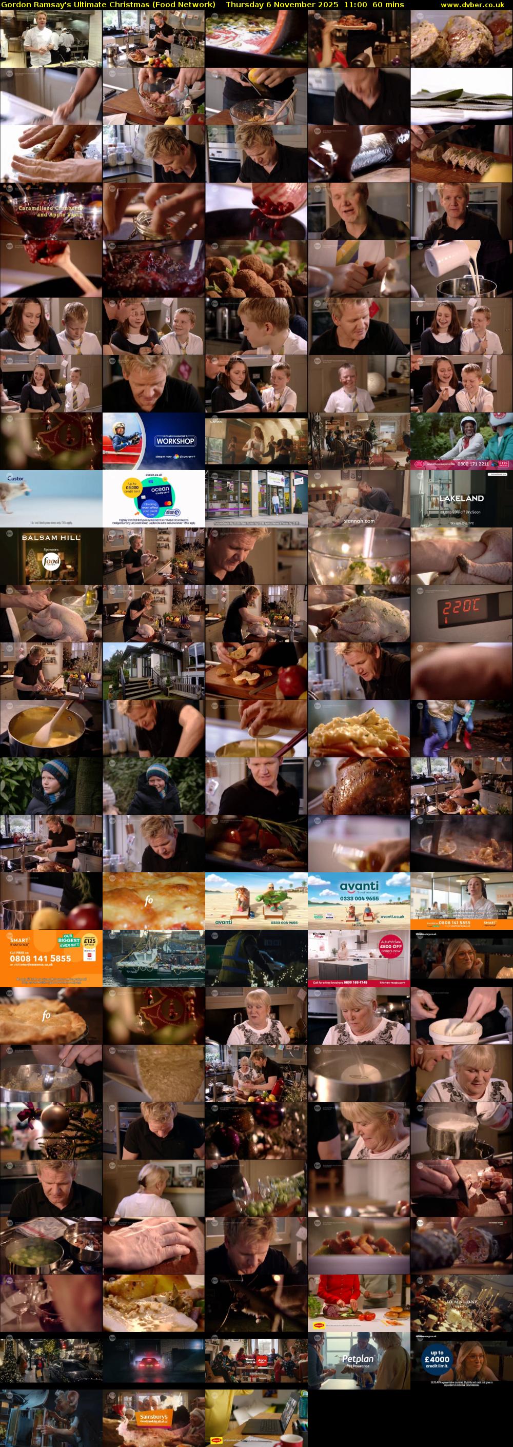 Gordon Ramsay's Ultimate Christmas (Food Network) Thursday 6 November 2025 11:00 - 12:00