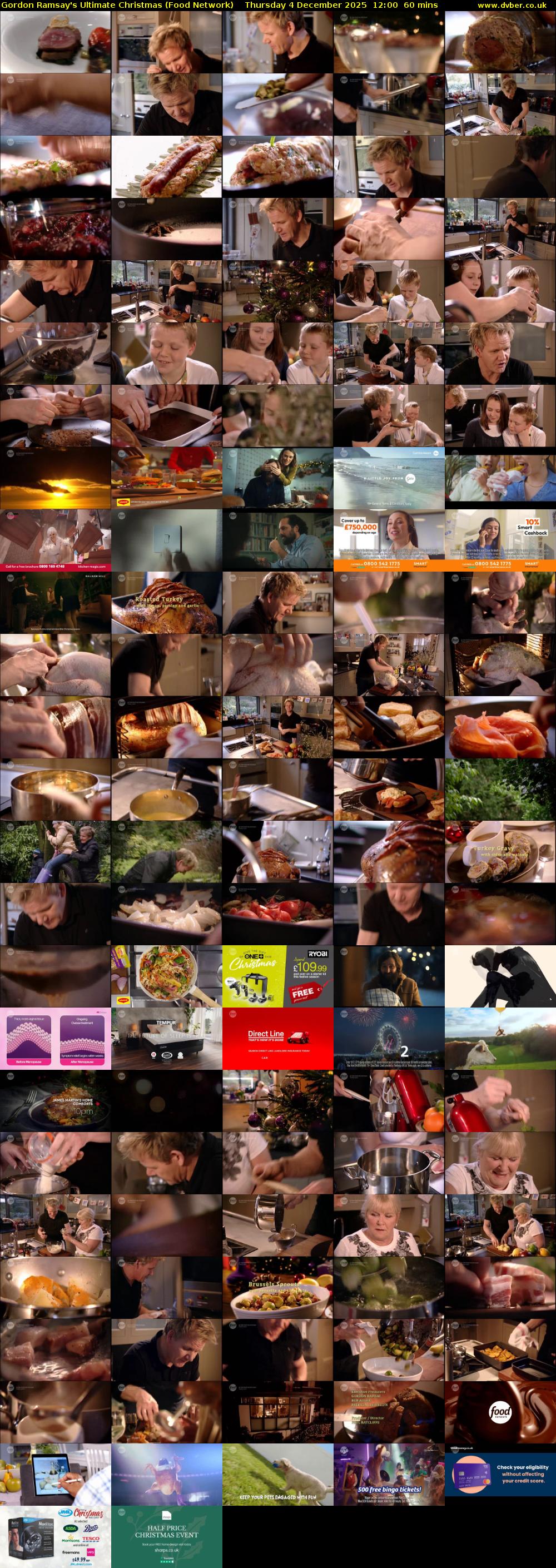 Gordon Ramsay's Ultimate Christmas (Food Network) Thursday 4 December 2025 12:00 - 13:00