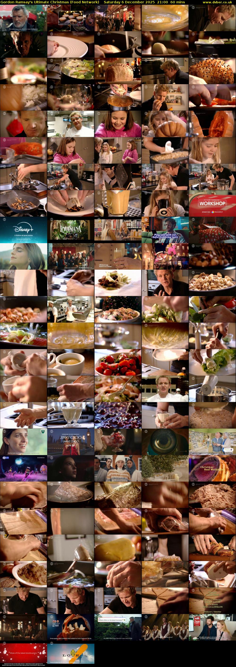 Gordon Ramsay's Ultimate Christmas (Food Network) Saturday 6 December 2025 21:00 - 22:00