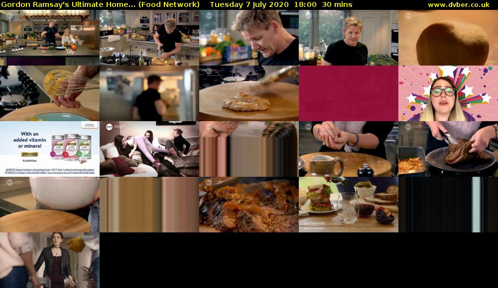 Gordon Ramsay's Ultimate Home... (Food Network) Tuesday 7 July 2020 18:00 - 18:30