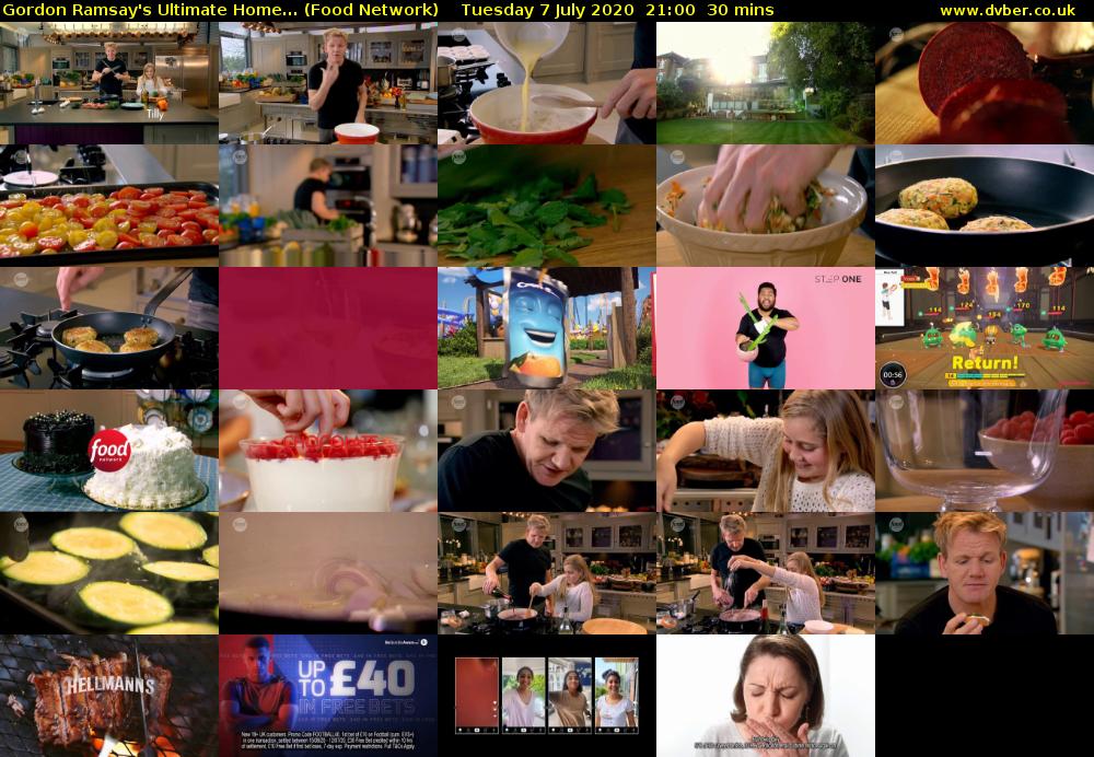 Gordon Ramsay's Ultimate Home... (Food Network) Tuesday 7 July 2020 21:00 - 21:30
