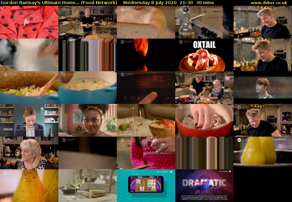 Gordon Ramsay's Ultimate Home... (Food Network) Wednesday 8 July 2020 21:30 - 22:00