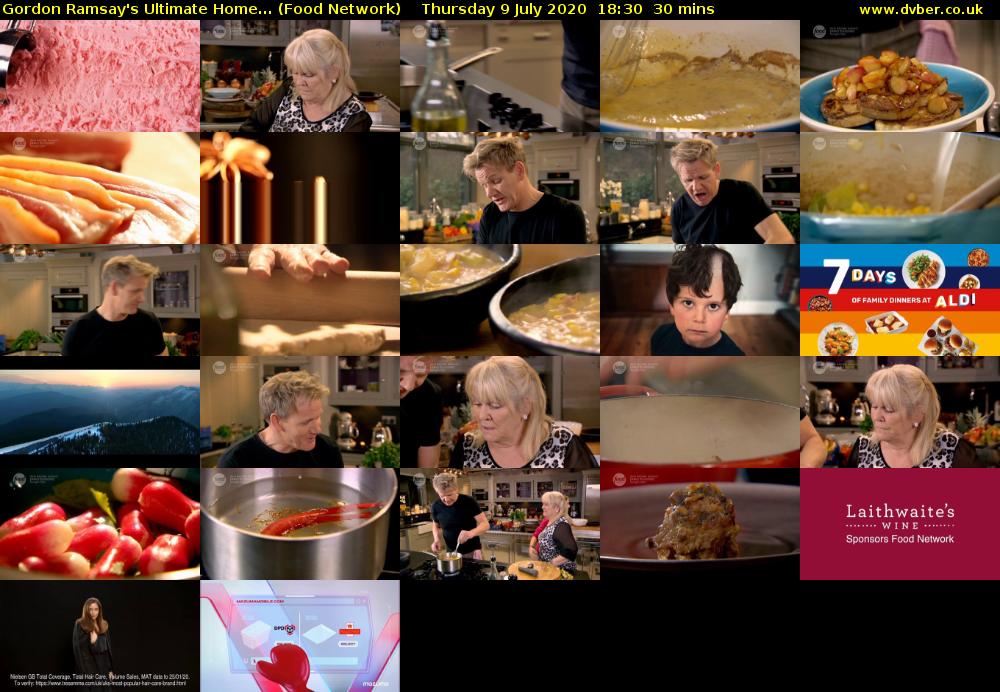 Gordon Ramsay's Ultimate Home... (Food Network) Thursday 9 July 2020 18:30 - 19:00