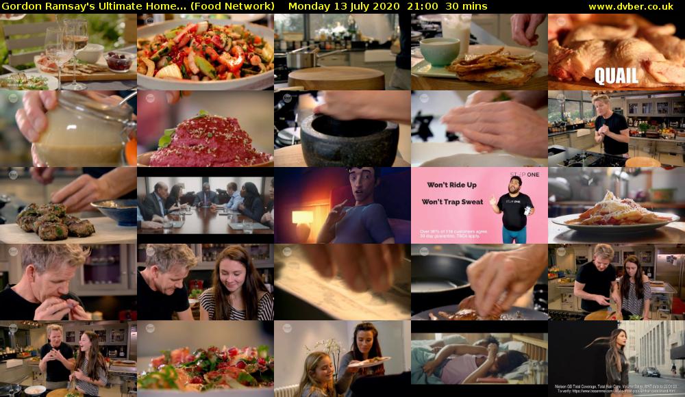 Gordon Ramsay's Ultimate Home... (Food Network) Monday 13 July 2020 21:00 - 21:30