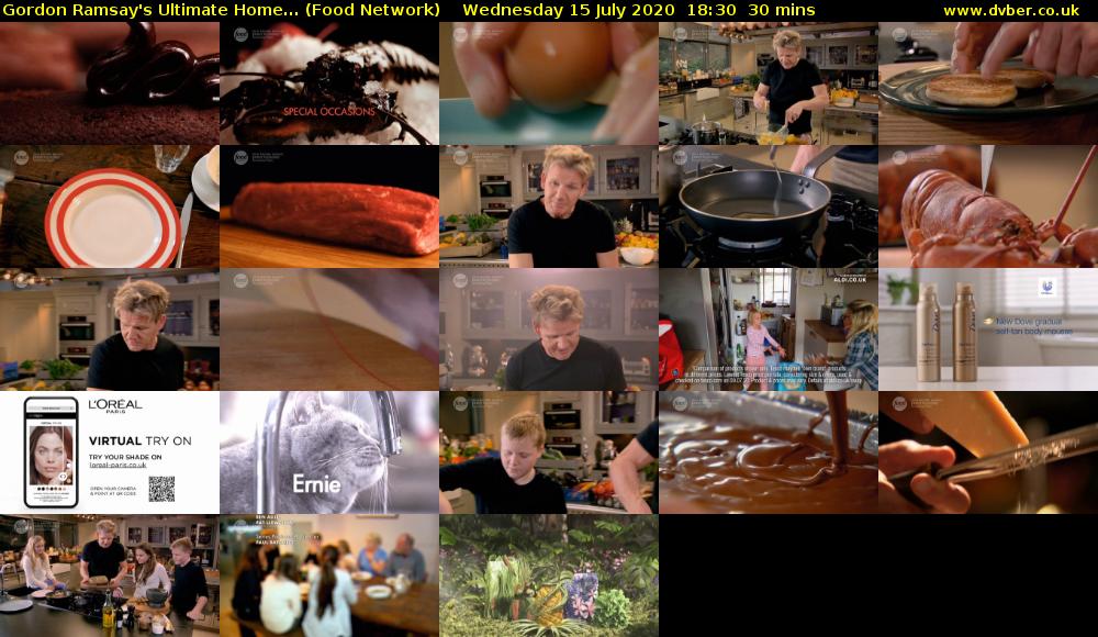 Gordon Ramsay's Ultimate Home... (Food Network) Wednesday 15 July 2020 18:30 - 19:00