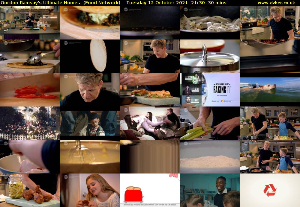 Gordon Ramsay's Ultimate Home... (Food Network) Tuesday 12 October 2021 21:30 - 22:00