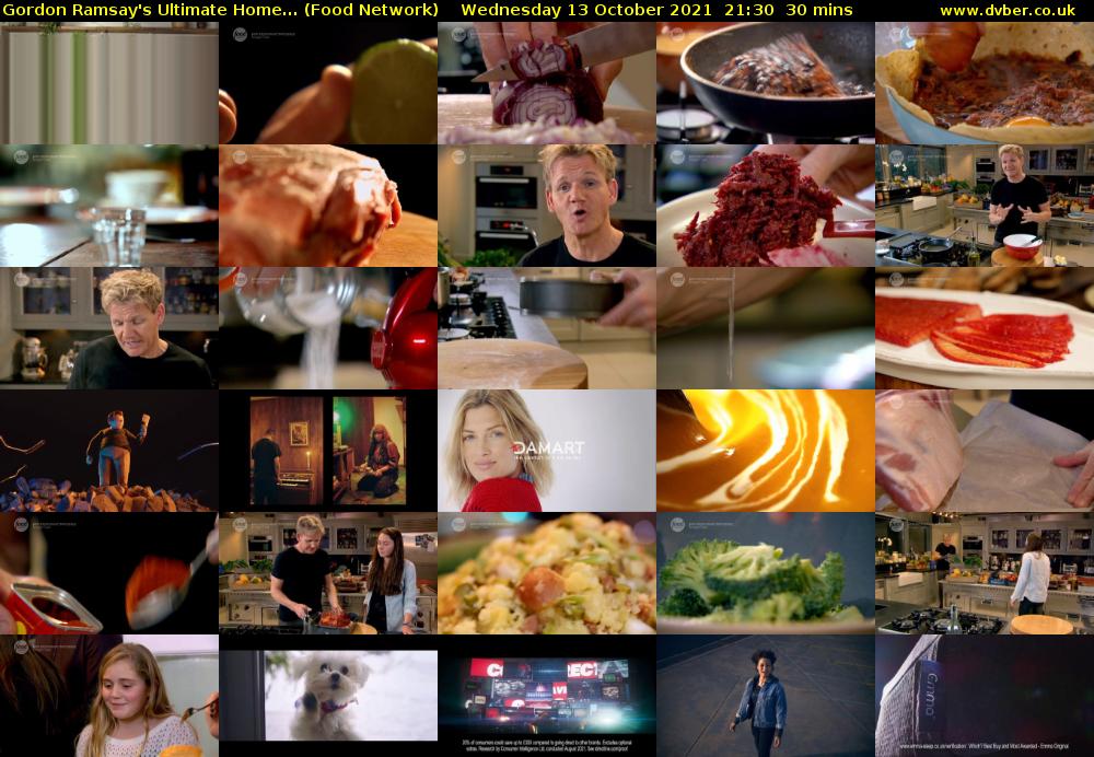 Gordon Ramsay's Ultimate Home... (Food Network) Wednesday 13 October 2021 21:30 - 22:00