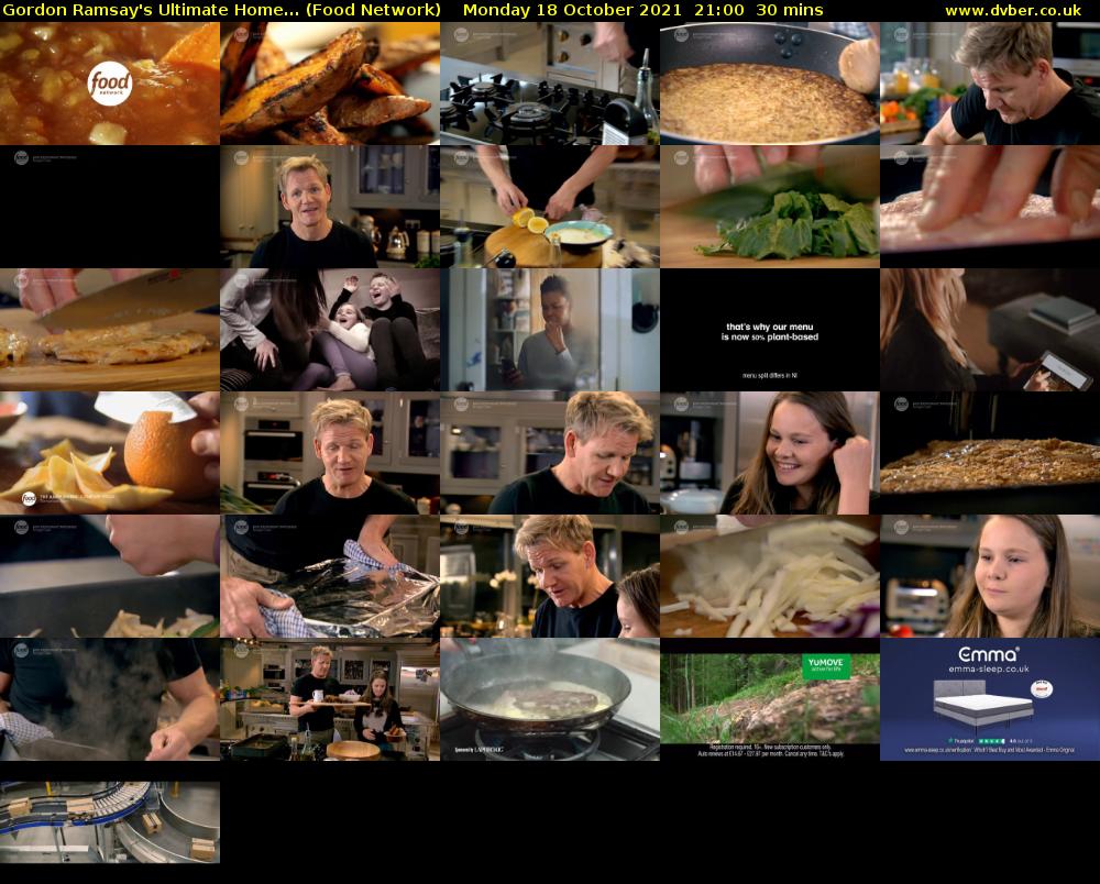 Gordon Ramsay's Ultimate Home... (Food Network) Monday 18 October 2021 21:00 - 21:30