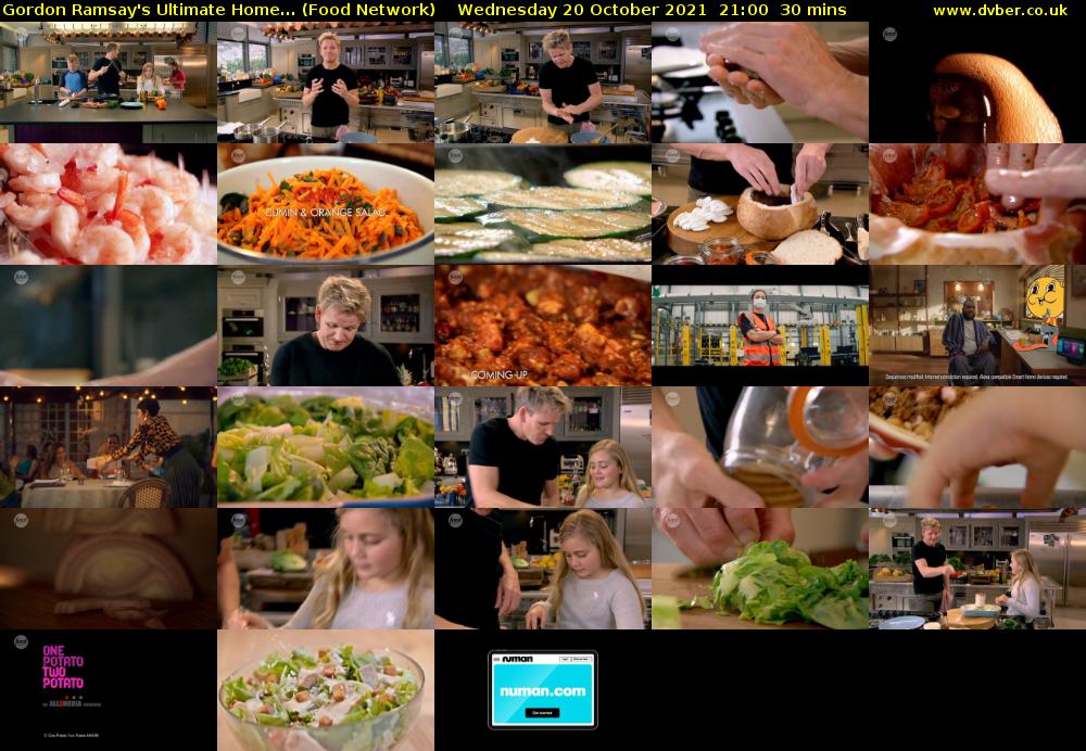 Gordon Ramsay's Ultimate Home... (Food Network) Wednesday 20 October 2021 21:00 - 21:30