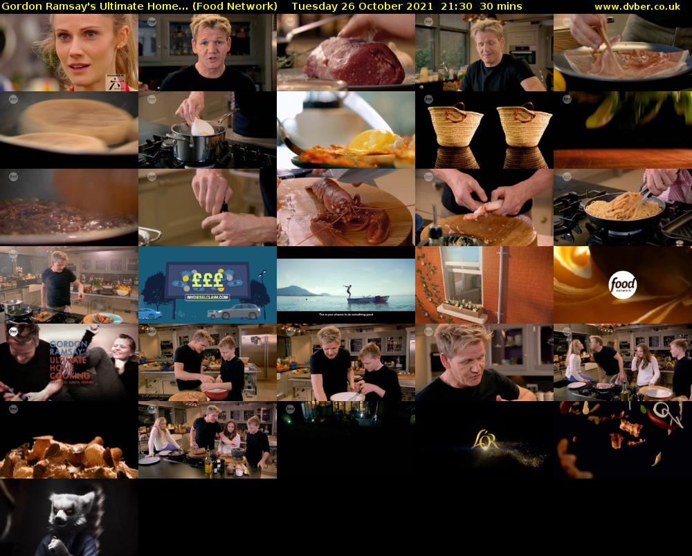 Gordon Ramsay's Ultimate Home... (Food Network) Tuesday 26 October 2021 21:30 - 22:00