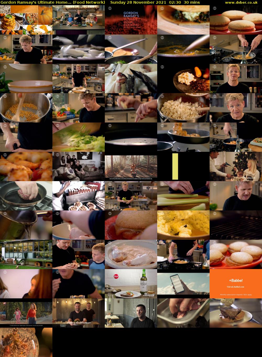 Gordon Ramsay's Ultimate Home... (Food Network) Sunday 28 November 2021 02:30 - 03:00
