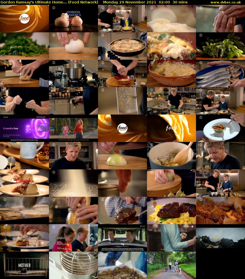 Gordon Ramsay's Ultimate Home... (Food Network) Monday 29 November 2021 02:00 - 02:30