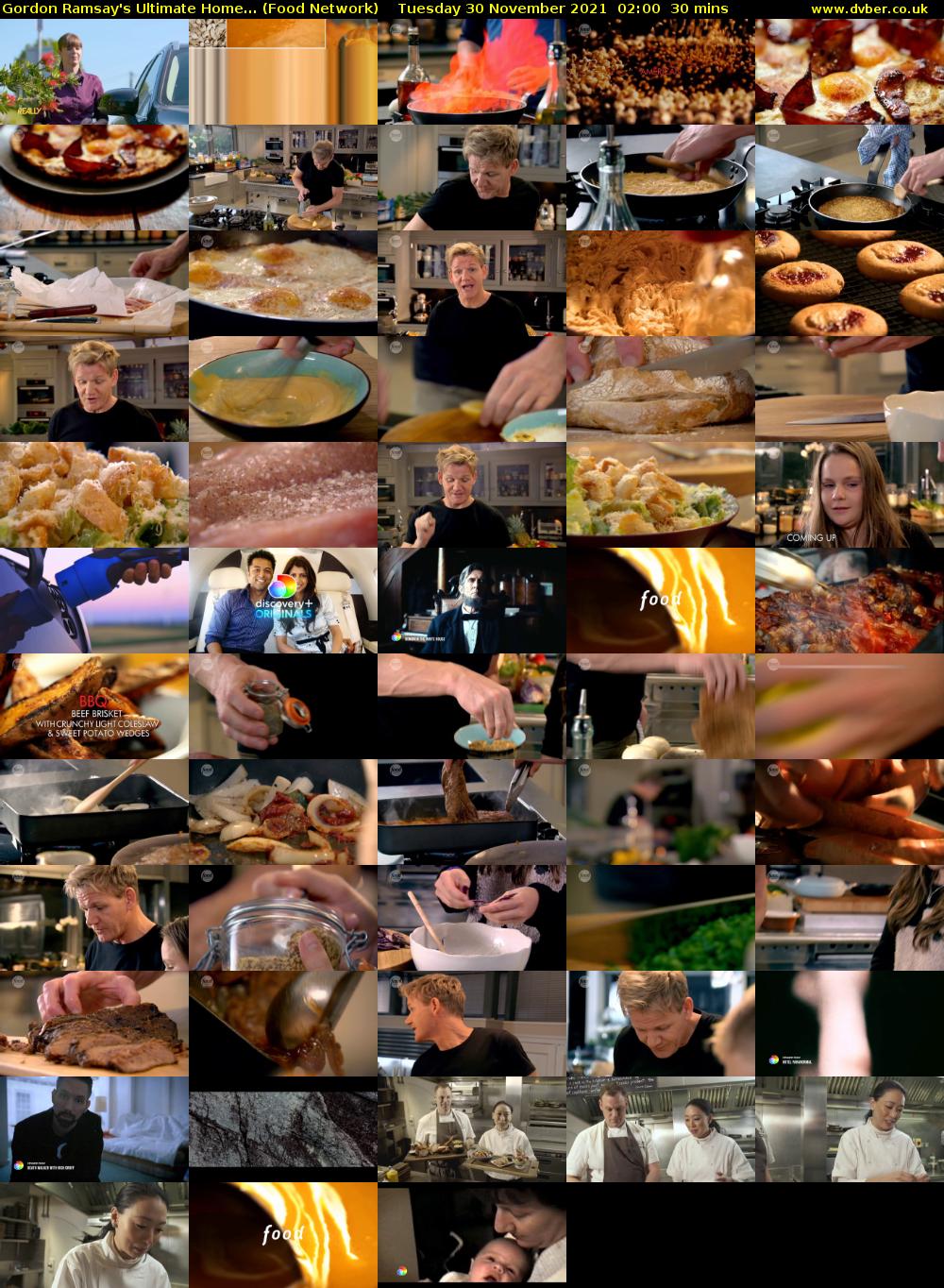 Gordon Ramsay's Ultimate Home... (Food Network) Tuesday 30 November 2021 02:00 - 02:30