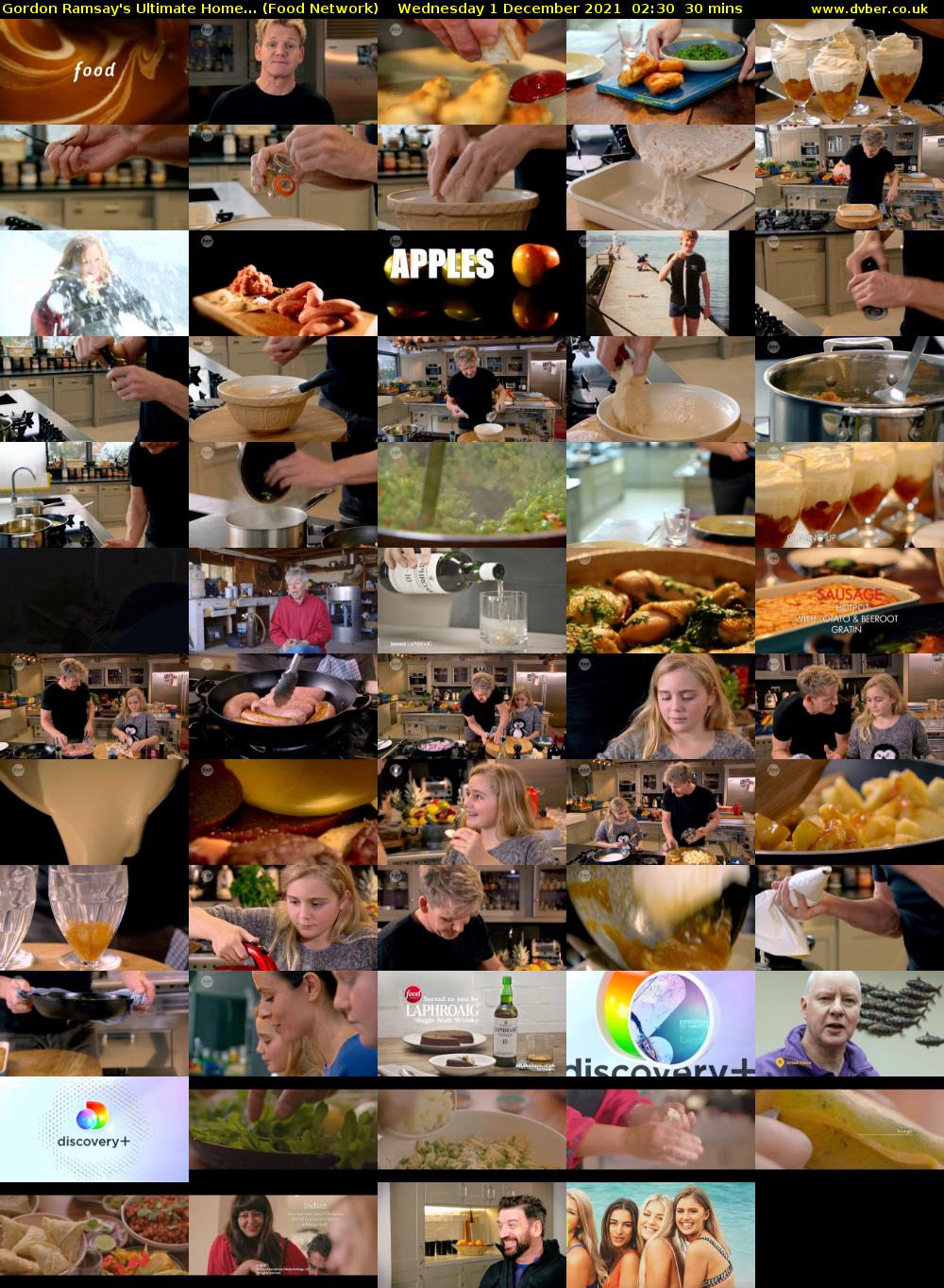 Gordon Ramsay's Ultimate Home... (Food Network) Wednesday 1 December 2021 02:30 - 03:00