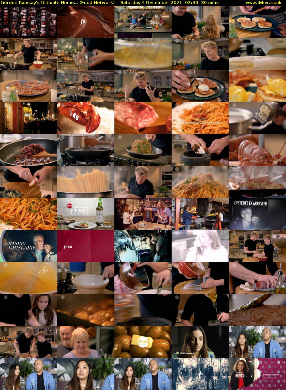 Gordon Ramsay's Ultimate Home... (Food Network) Saturday 4 December 2021 02:30 - 03:00
