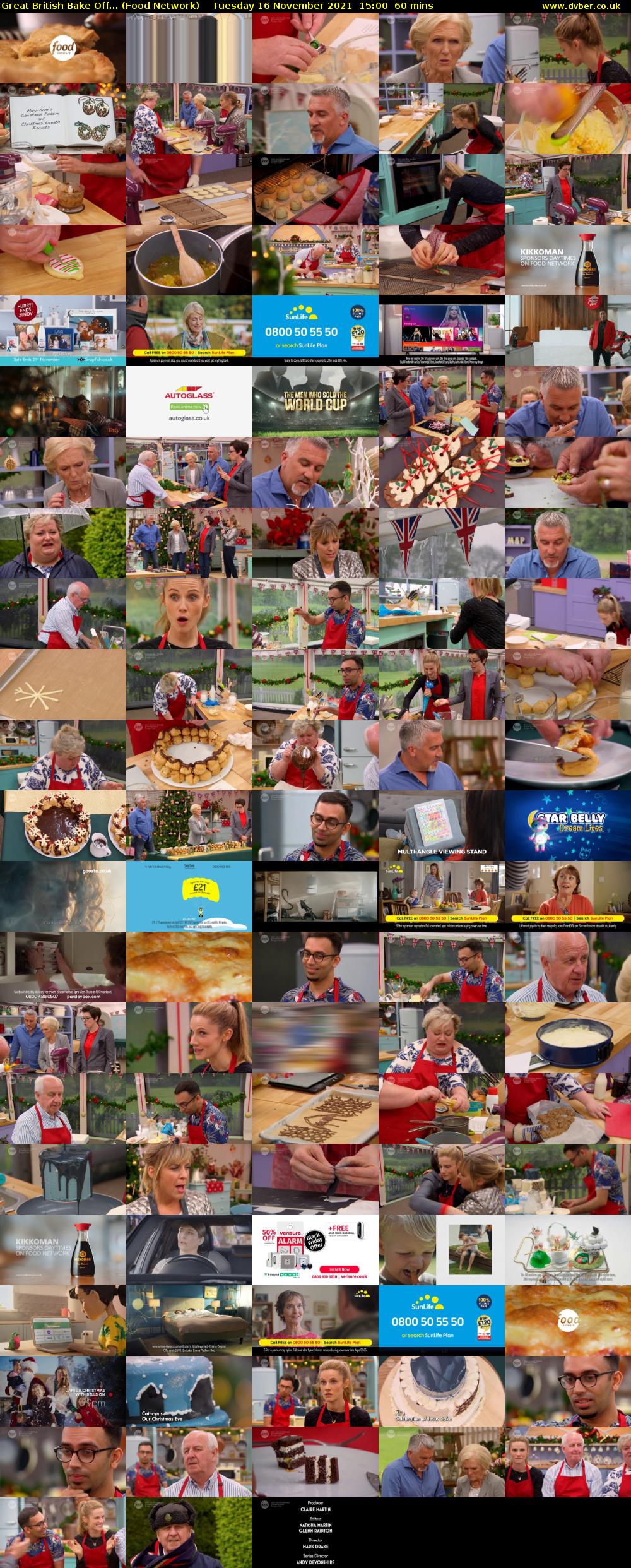 Great British Bake Off... (Food Network) Tuesday 16 November 2021 15:00 - 16:00