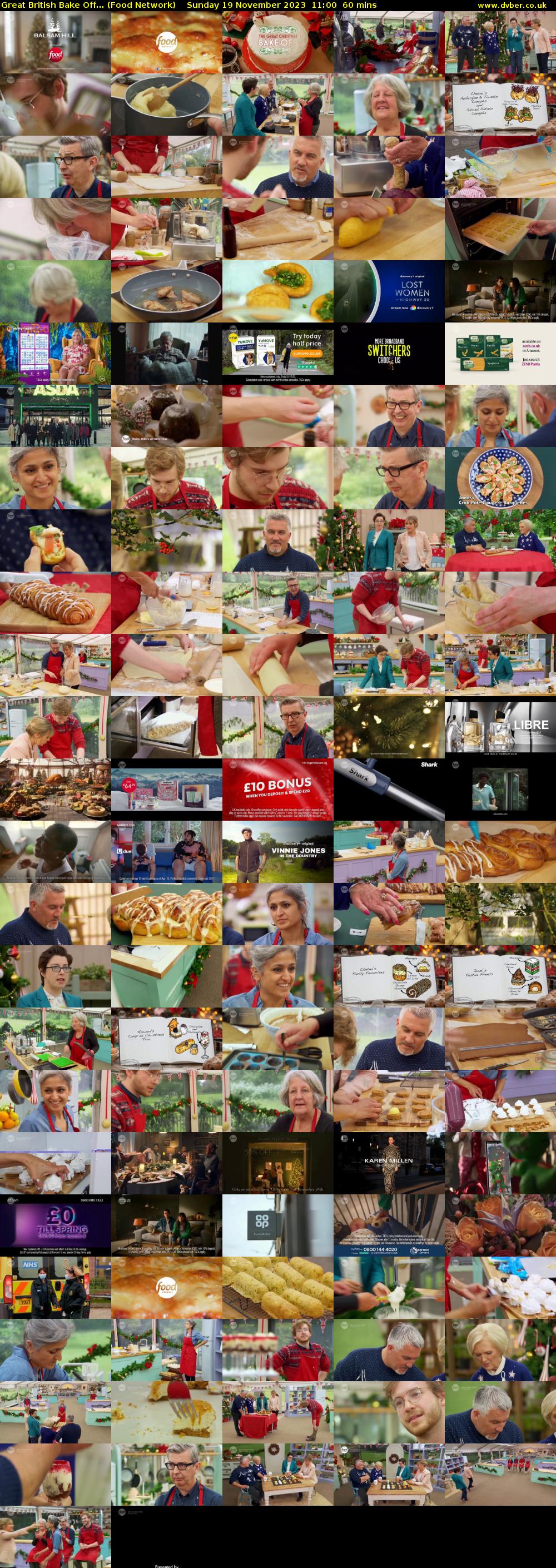 Great British Bake Off... (Food Network) Sunday 19 November 2023 11:00 - 12:00