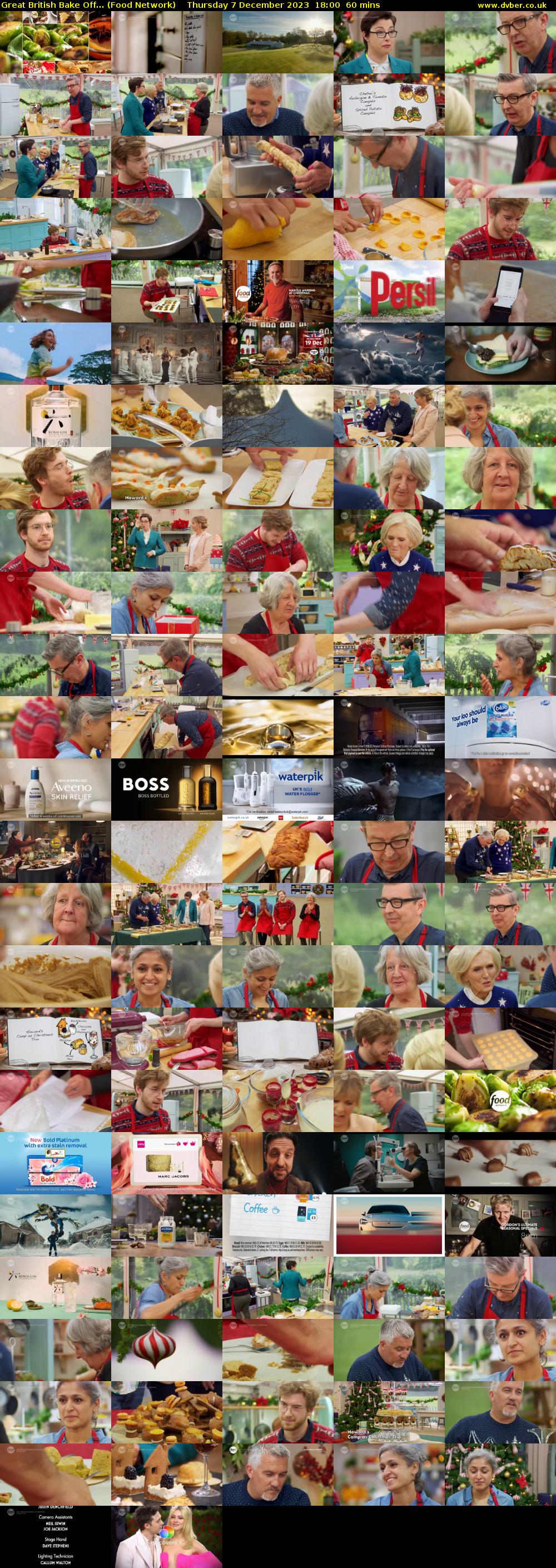 Great British Bake Off... (Food Network) Thursday 7 December 2023 18:00 - 19:00