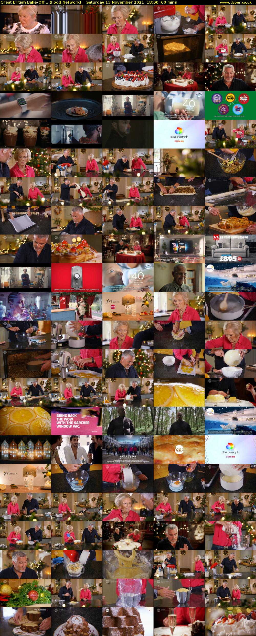 Great British Bake-Off... (Food Network) Saturday 13 November 2021 18:00 - 19:00