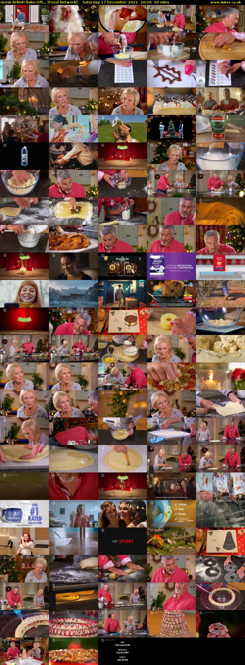 Great British Bake-Off... (Food Network) Saturday 17 December 2022 20:00 - 21:00