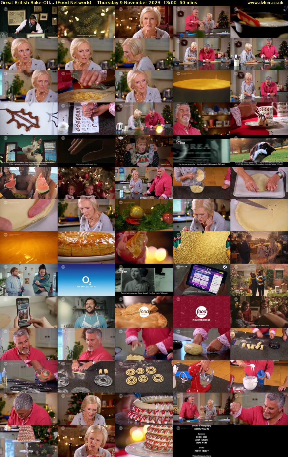 Great British Bake-Off... (Food Network) Thursday 9 November 2023 13:00 - 14:00