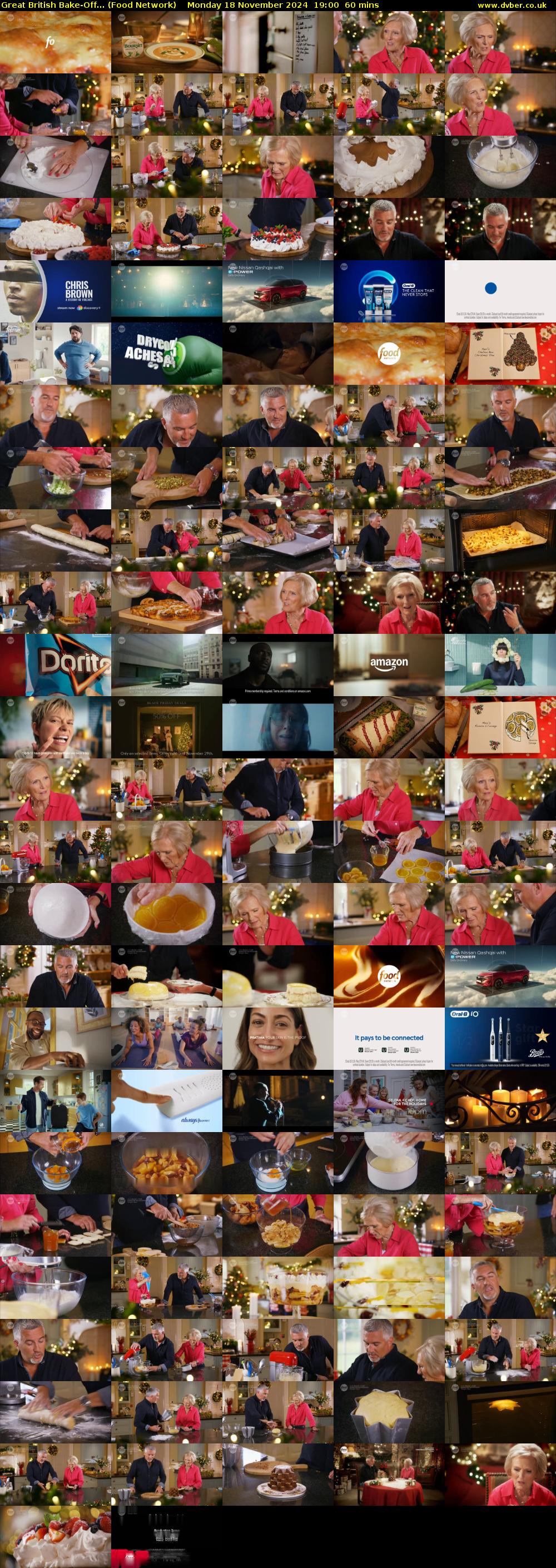 Great British Bake-Off... (Food Network) Monday 18 November 2024 19:00 - 20:00