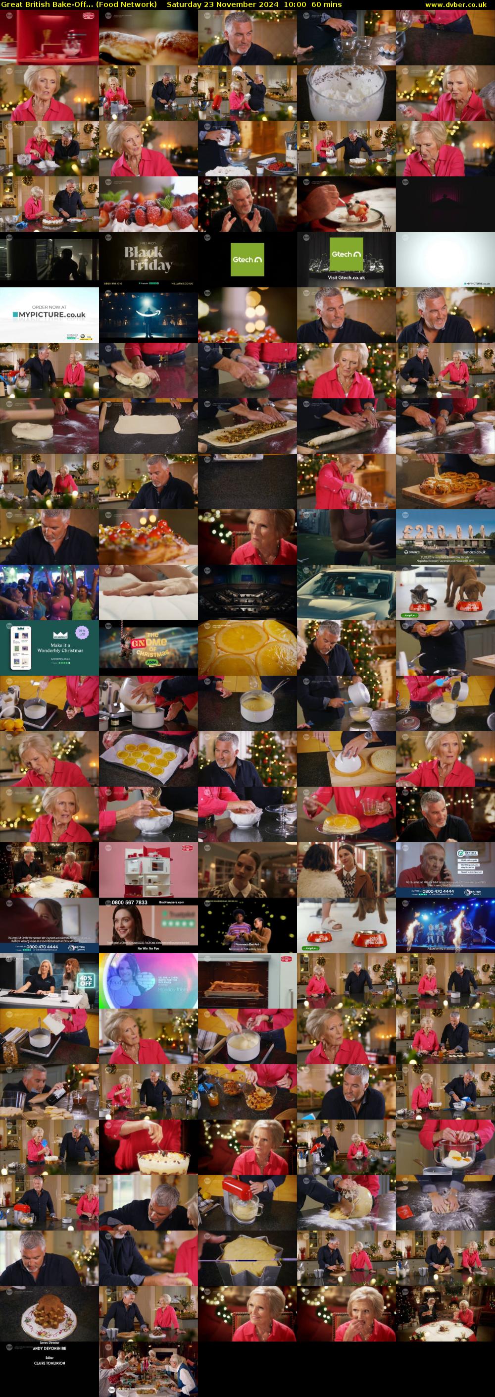 Great British Bake-Off... (Food Network) Saturday 23 November 2024 10:00 - 11:00