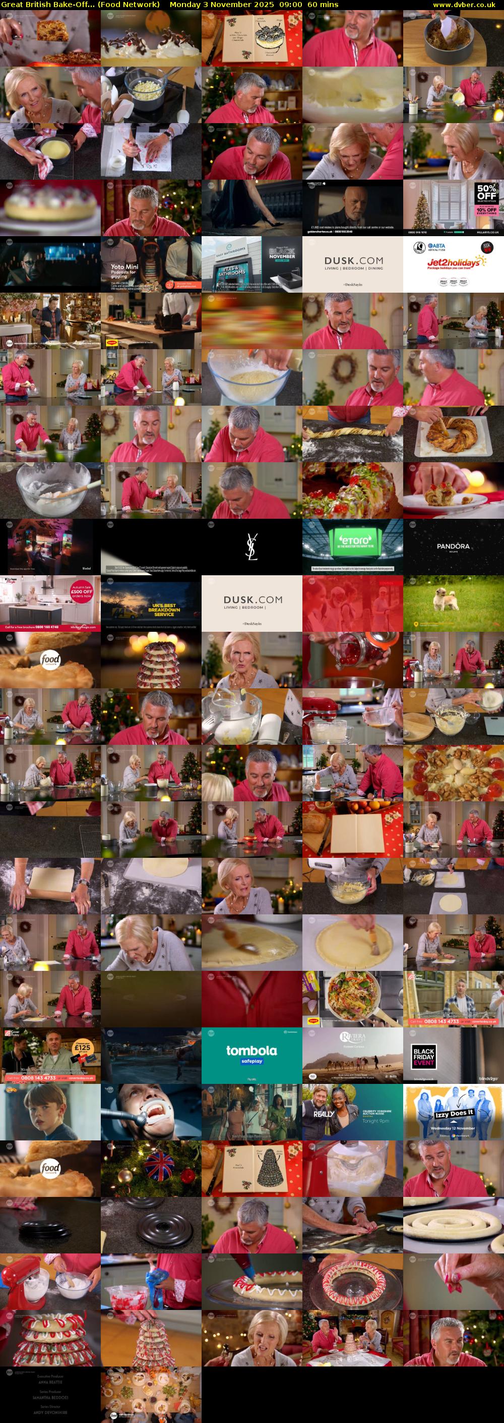 Great British Bake-Off... (Food Network) Monday 3 November 2025 09:00 - 10:00