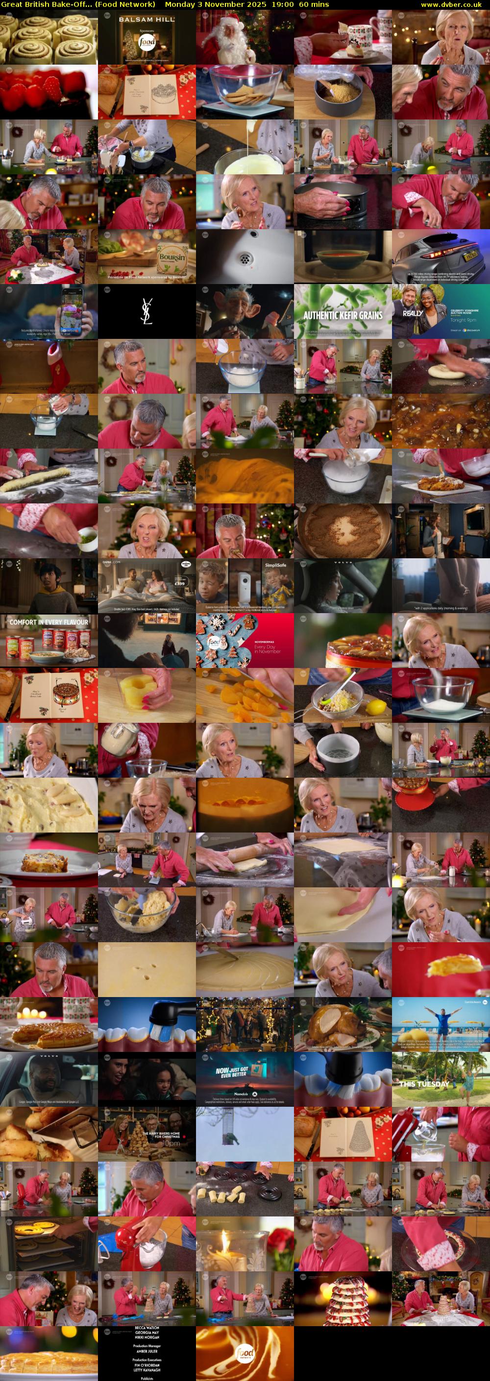 Great British Bake-Off... (Food Network) Monday 3 November 2025 19:00 - 20:00
