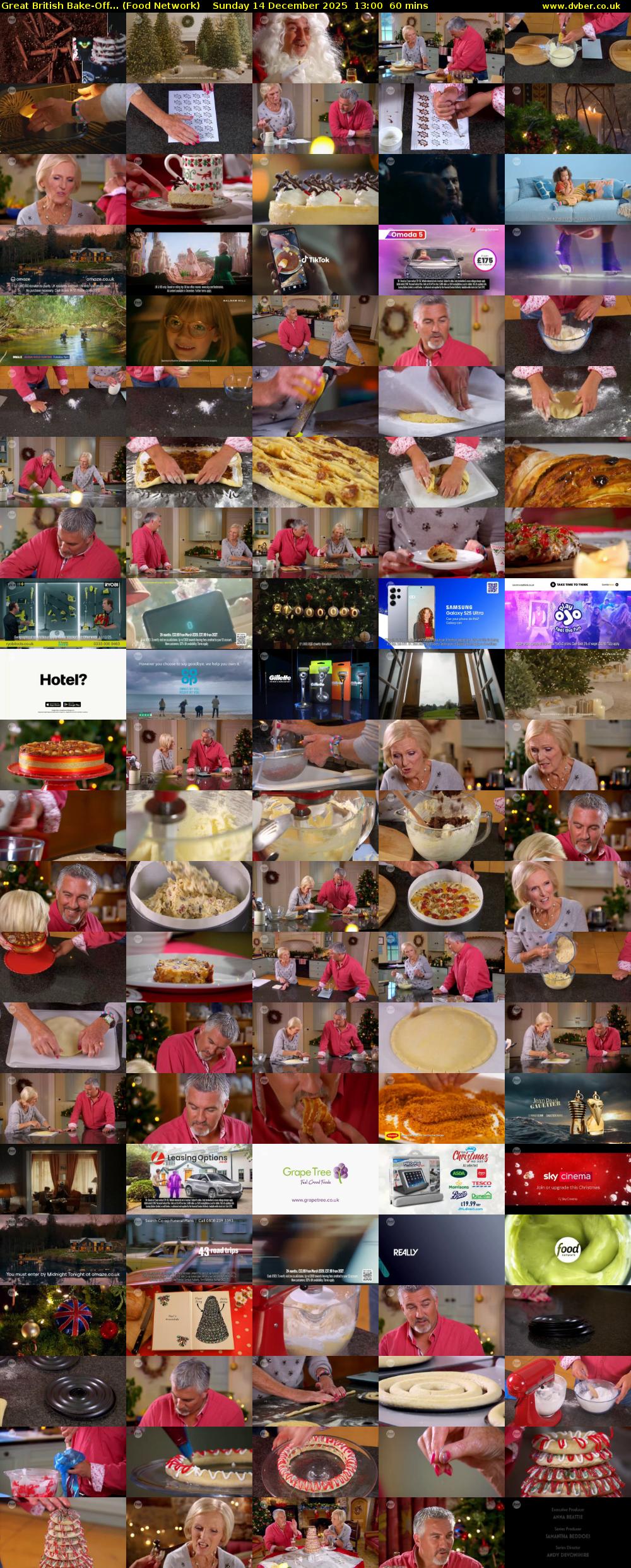 Great British Bake-Off... (Food Network) Sunday 14 December 2025 13:00 - 14:00