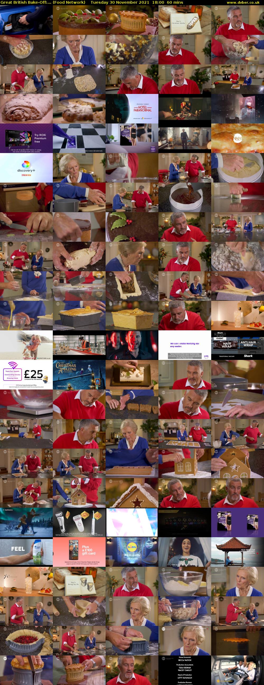 Great British Bake-Off:... (Food Network) Tuesday 30 November 2021 18:00 - 19:00