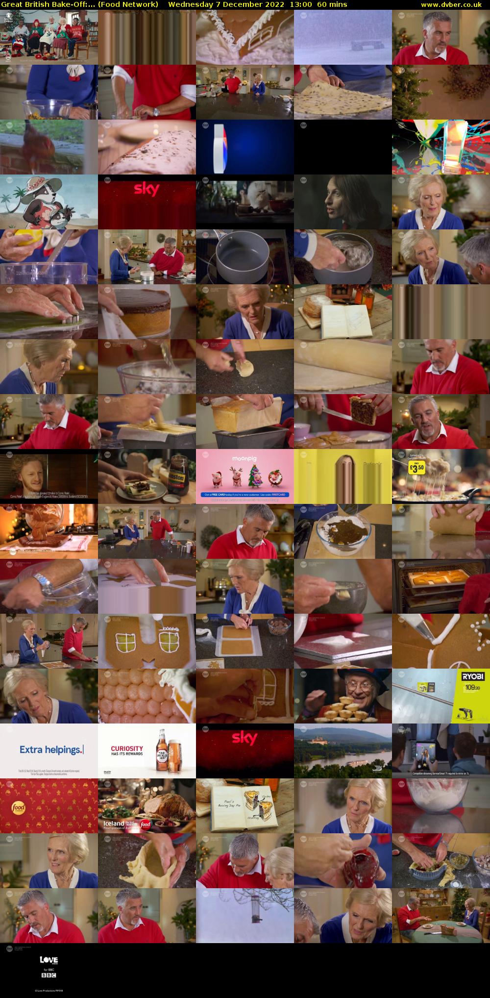 Great British Bake-Off:... (Food Network) Wednesday 7 December 2022 13:00 - 14:00