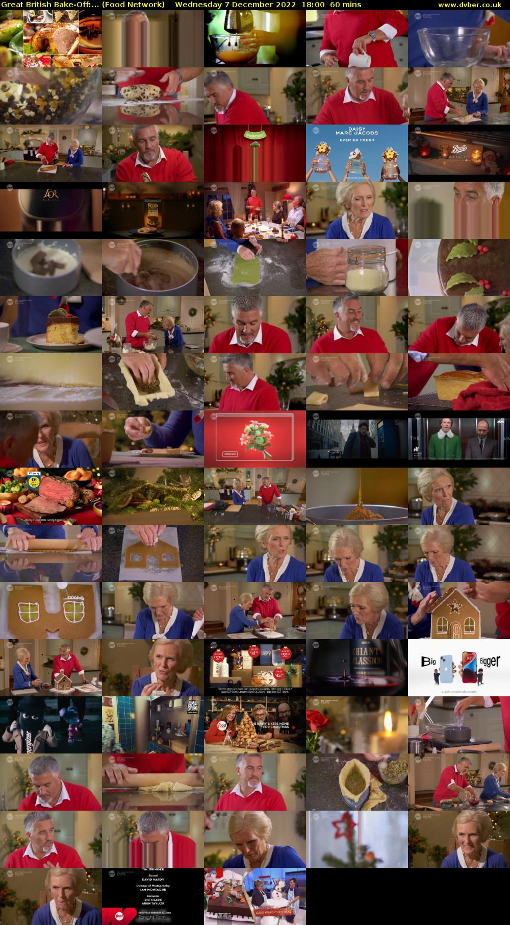 Great British Bake-Off:... (Food Network) Wednesday 7 December 2022 18:00 - 19:00