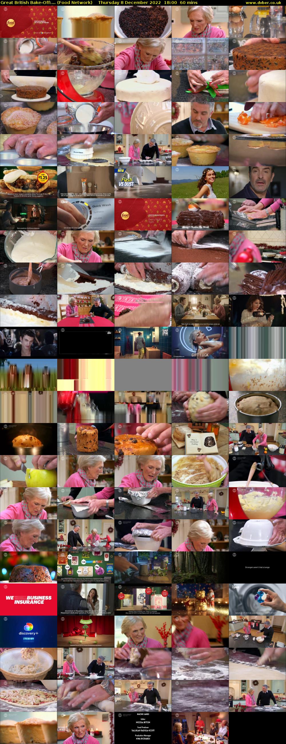 Great British Bake-Off:... (Food Network) Thursday 8 December 2022 18:00 - 19:00