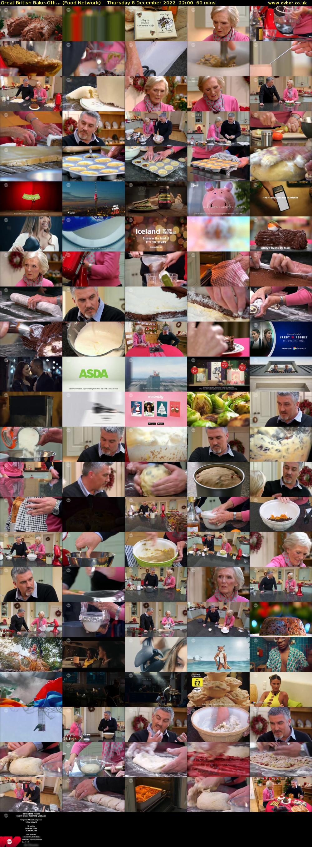Great British Bake-Off:... (Food Network) Thursday 8 December 2022 22:00 - 23:00