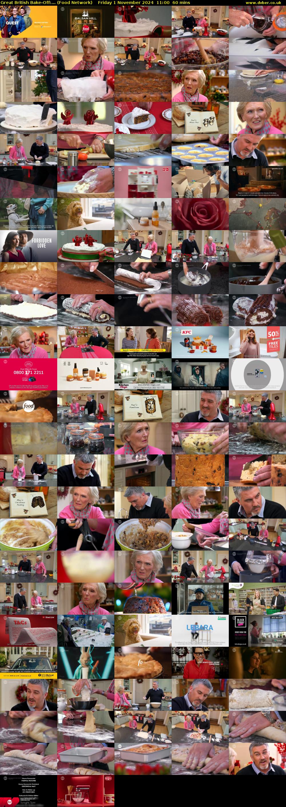 Great British Bake-Off:... (Food Network) Friday 1 November 2024 11:00 - 12:00