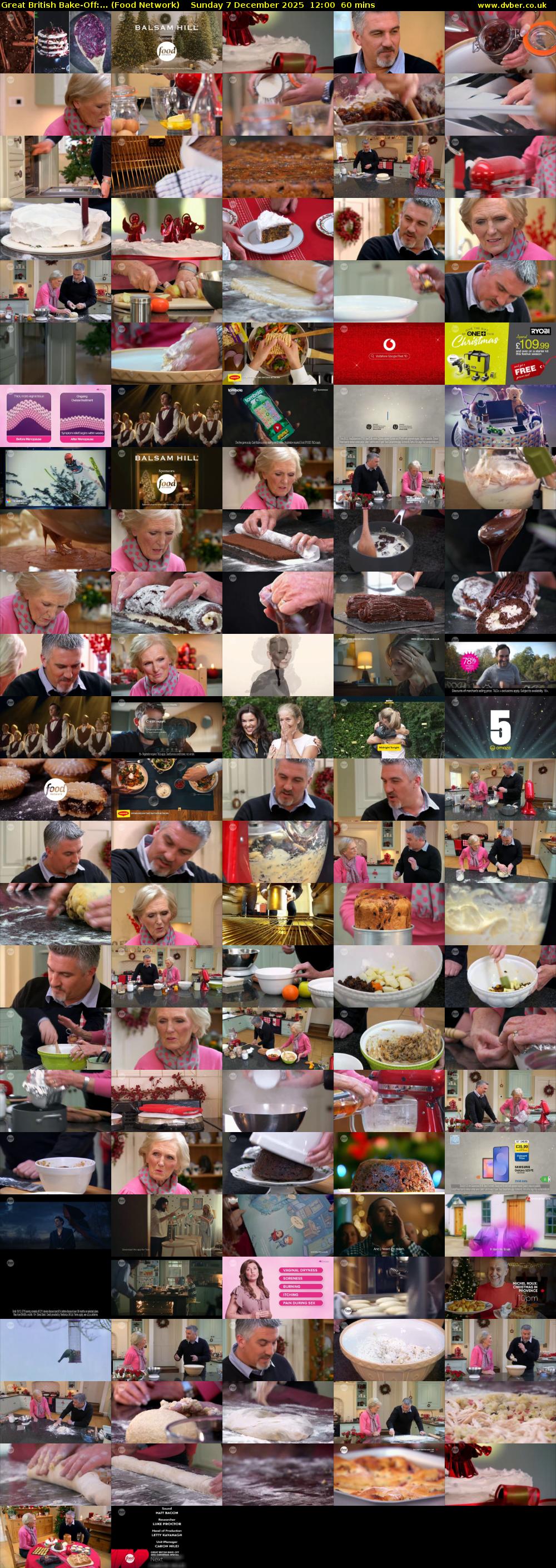 Great British Bake-Off:... (Food Network) Sunday 7 December 2025 12:00 - 13:00