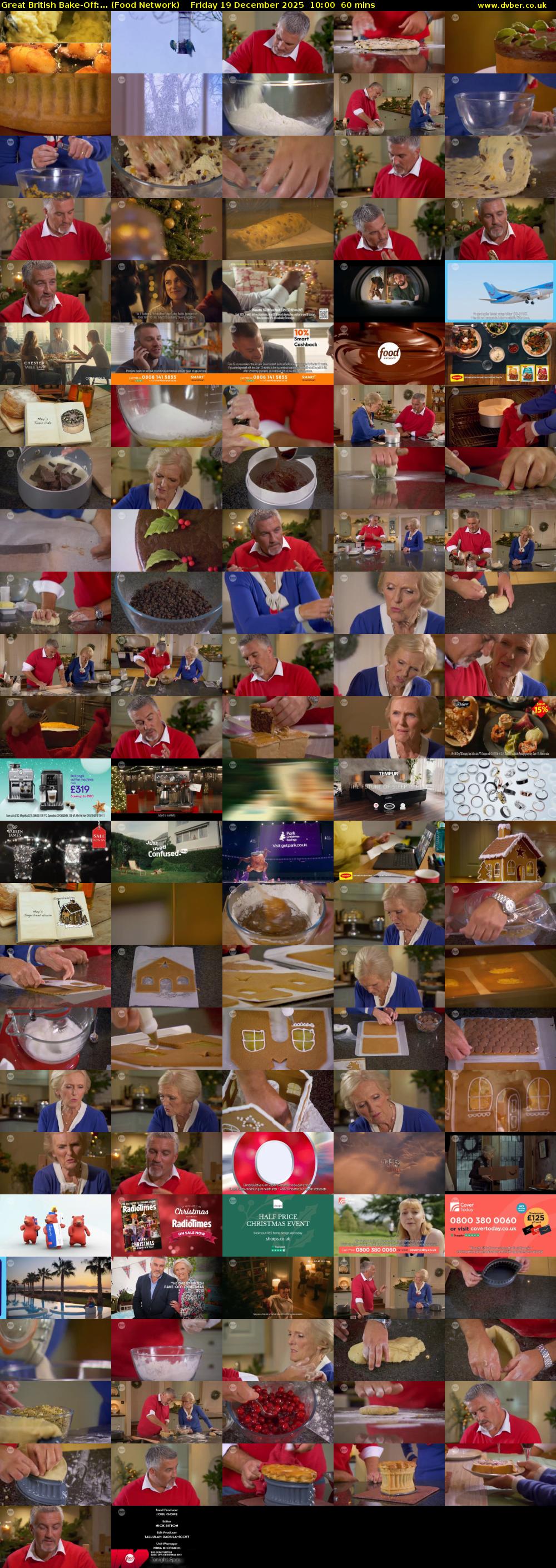 Great British Bake-Off:... (Food Network) Friday 19 December 2025 10:00 - 11:00