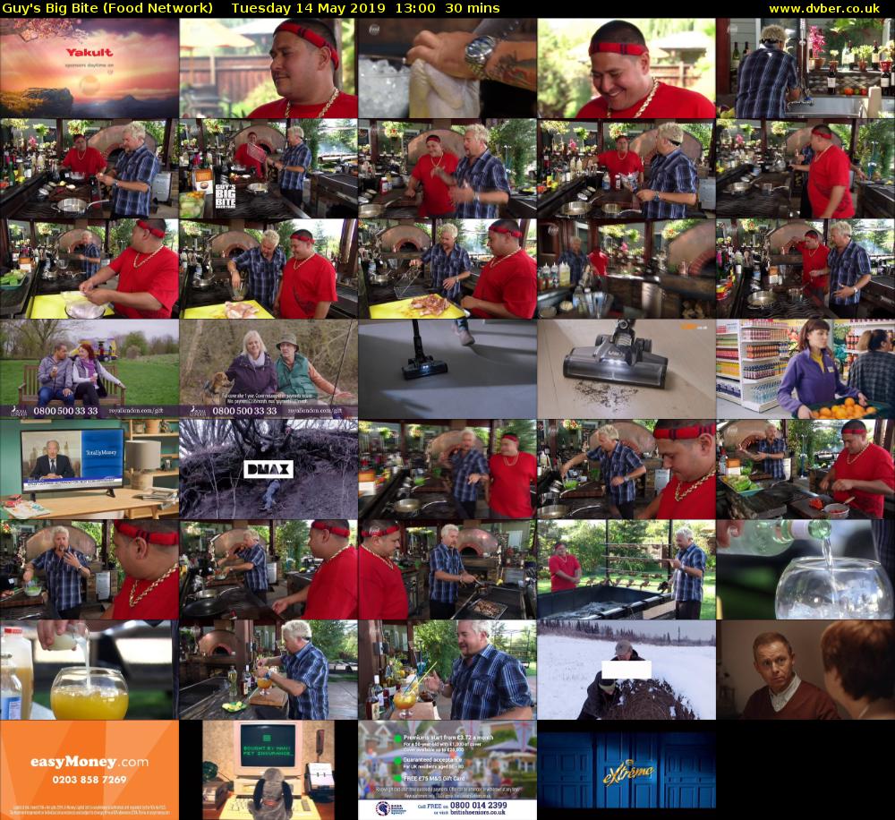 Guy's Big Bite (Food Network) Tuesday 14 May 2019 13:00 - 13:30
