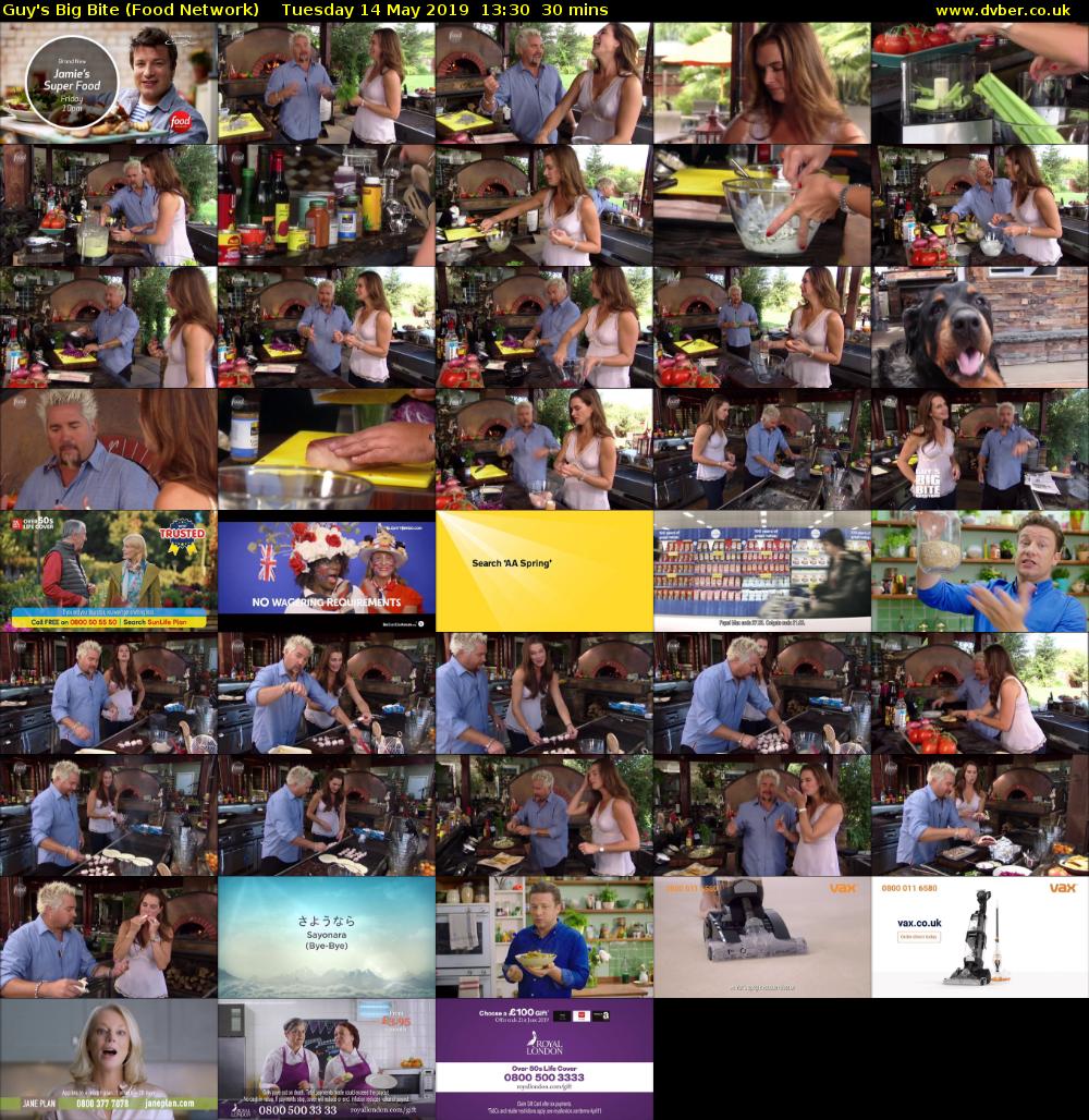 Guy's Big Bite (Food Network) Tuesday 14 May 2019 13:30 - 14:00