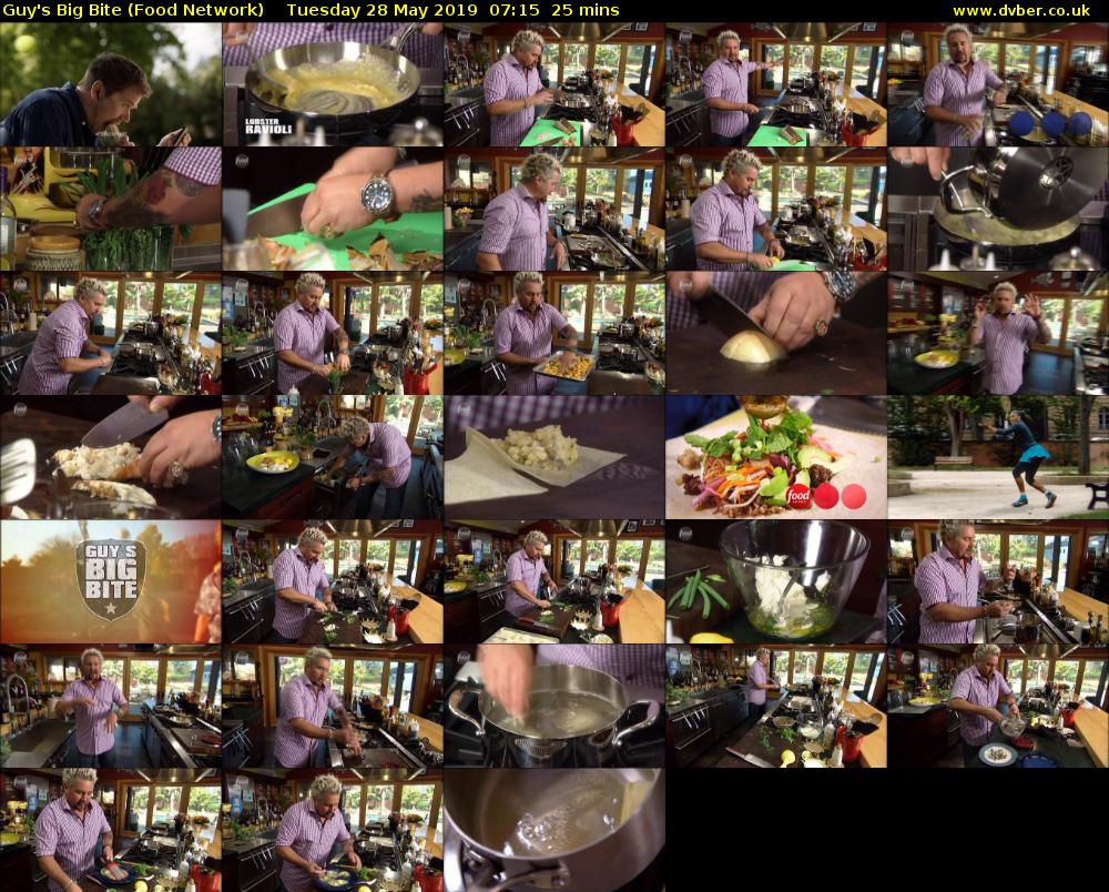 Guy's Big Bite (Food Network) Tuesday 28 May 2019 07:15 - 07:40