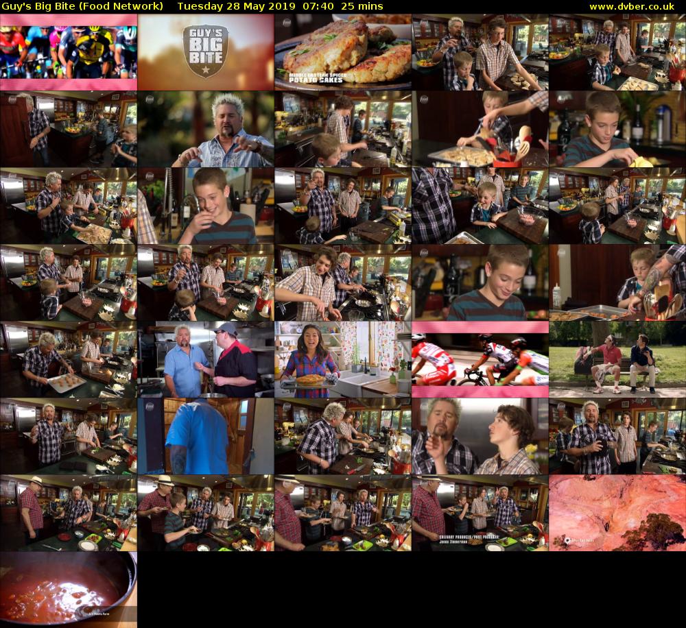 Guy's Big Bite (Food Network) Tuesday 28 May 2019 07:40 - 08:05