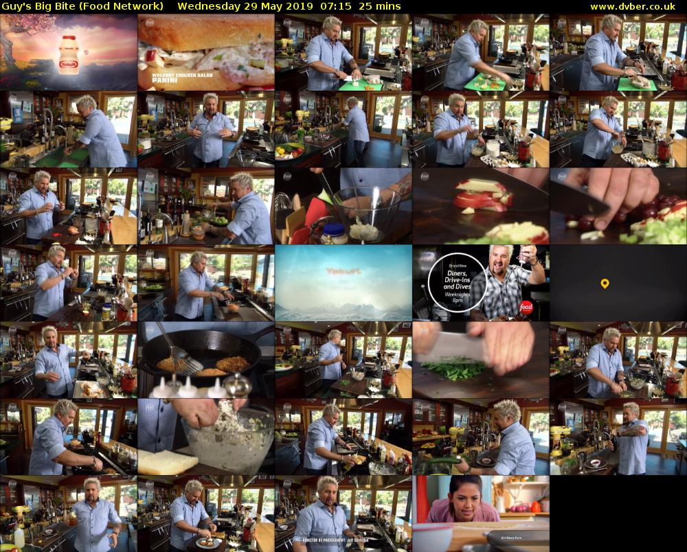 Guy's Big Bite (Food Network) Wednesday 29 May 2019 07:15 - 07:40