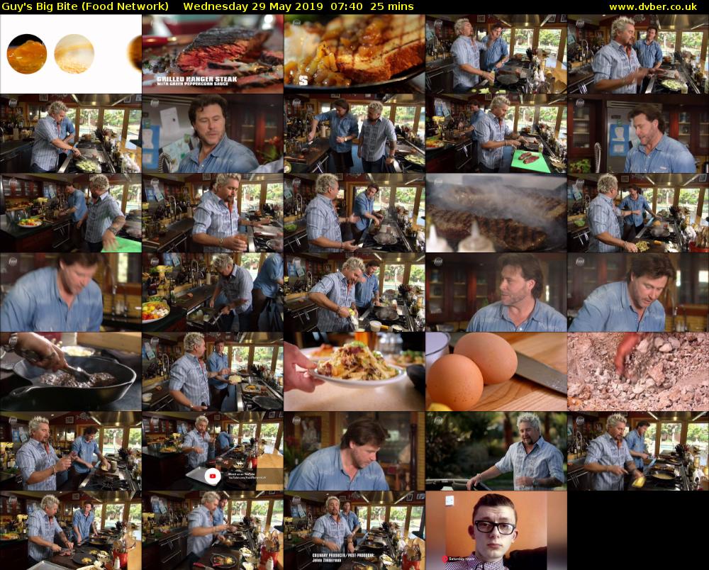 Guy's Big Bite (Food Network) Wednesday 29 May 2019 07:40 - 08:05