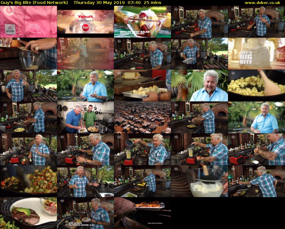 Guy's Big Bite (Food Network) Thursday 30 May 2019 07:40 - 08:05