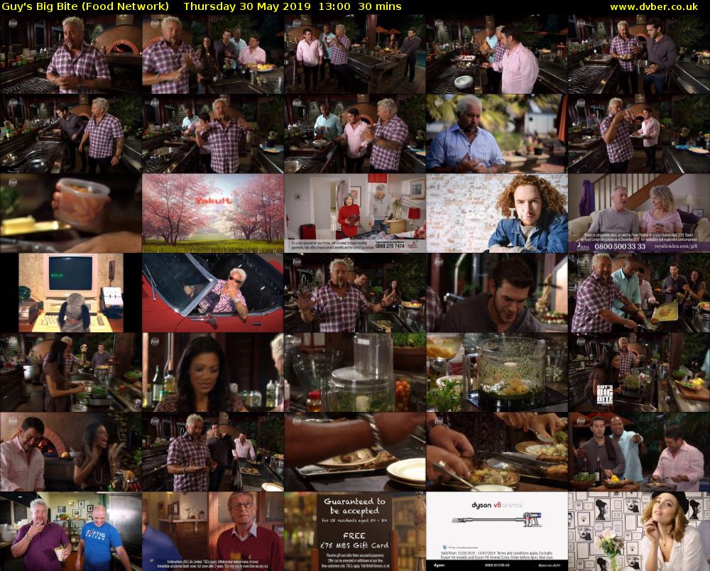 Guy's Big Bite (Food Network) Thursday 30 May 2019 13:00 - 13:30