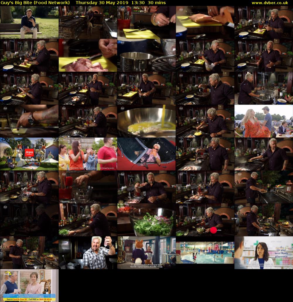 Guy's Big Bite (Food Network) Thursday 30 May 2019 13:30 - 14:00